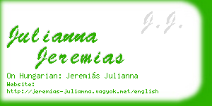 julianna jeremias business card