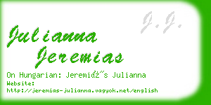 julianna jeremias business card